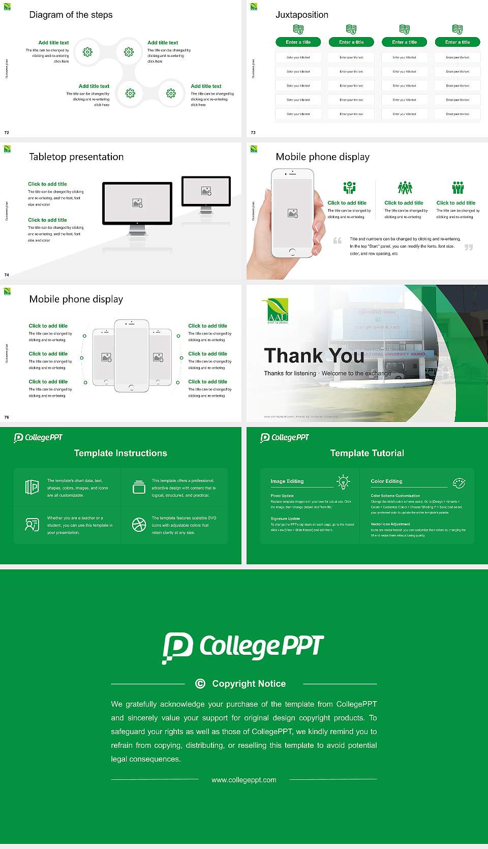 Anand Agricultural University Competition/Entrepreneurship Contest PPT Template16:9 ratio PPT effect preview image9