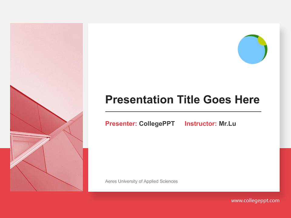 Aeres University of Applied Sciences General Purpose PPT Template4:3 ratio PPT effect preview image6