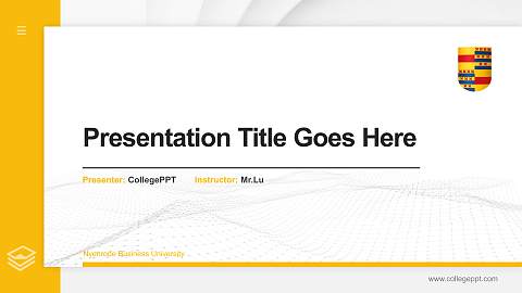 Nyenrode Business University Thesis Proposal/Graduation Defense PPT Template