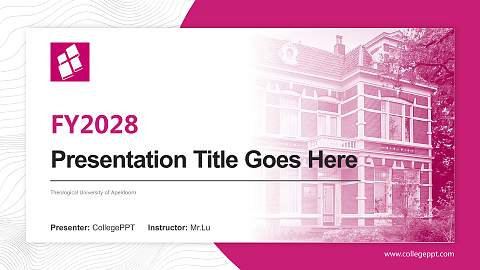Theological University of Apeldoorn Academic Presentation/Research Findings Report PPT Template