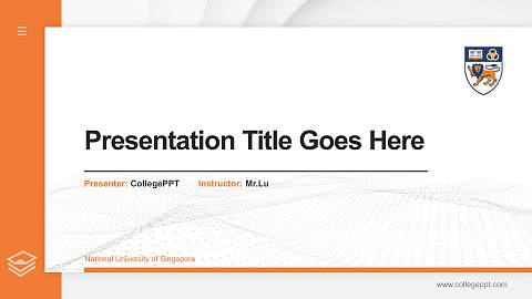 National University of Singapore Thesis Proposal/Graduation Defense PPT Template