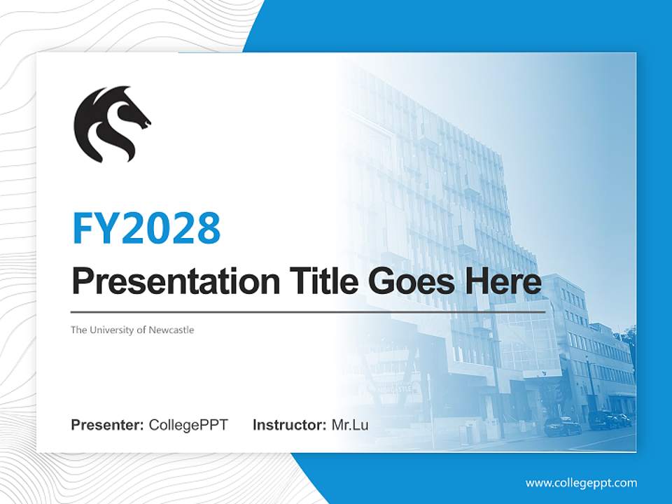 The University of Newcastle Academic Presentation/Research Findings Report PPT Template4:3 ratio PPT effect preview image5