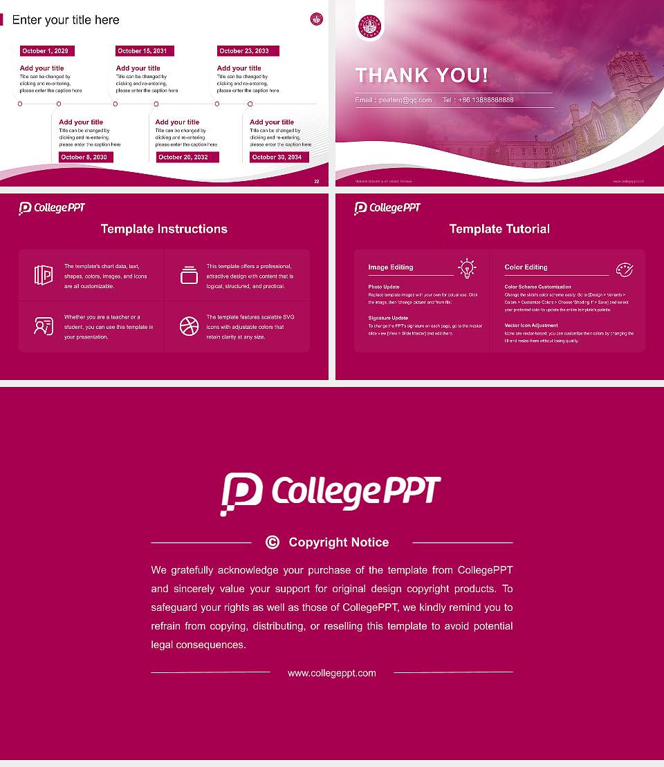 National University of Ireland, Galway Lecture Sharing and Networking Event PPT Template16:9 ratio PPT effect preview image4