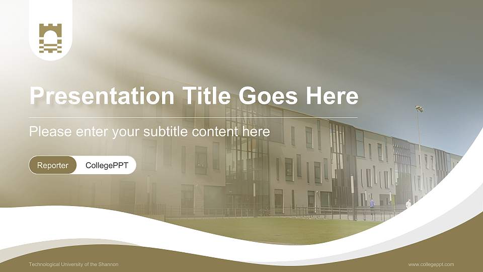 Technological University of the Shannon Lecture Sharing and Networking Event PPT Template16:9 ratio PPT effect preview image1