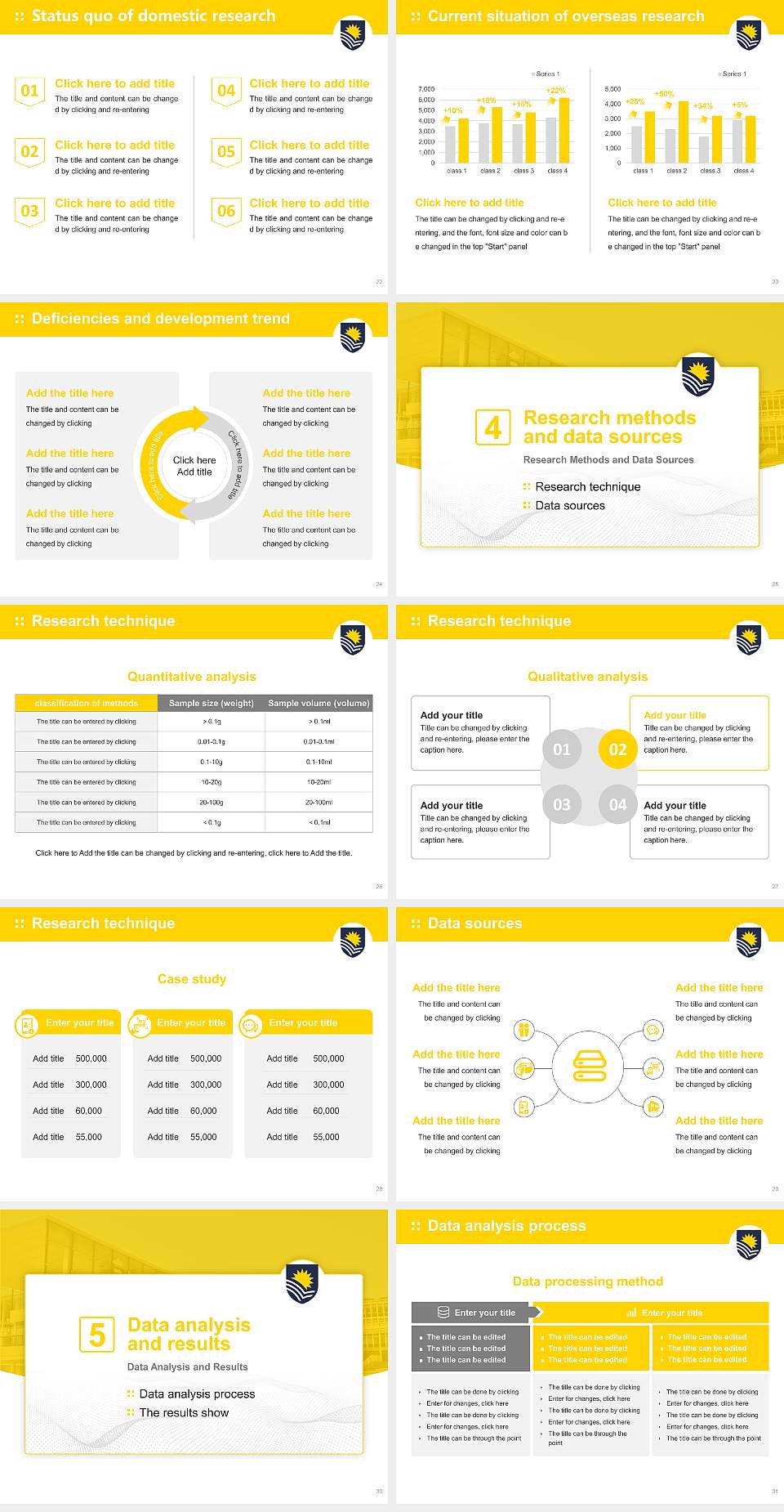 Flinders University Graduation Thesis Defense PPT Template4:3 ratio PPT effect preview image4