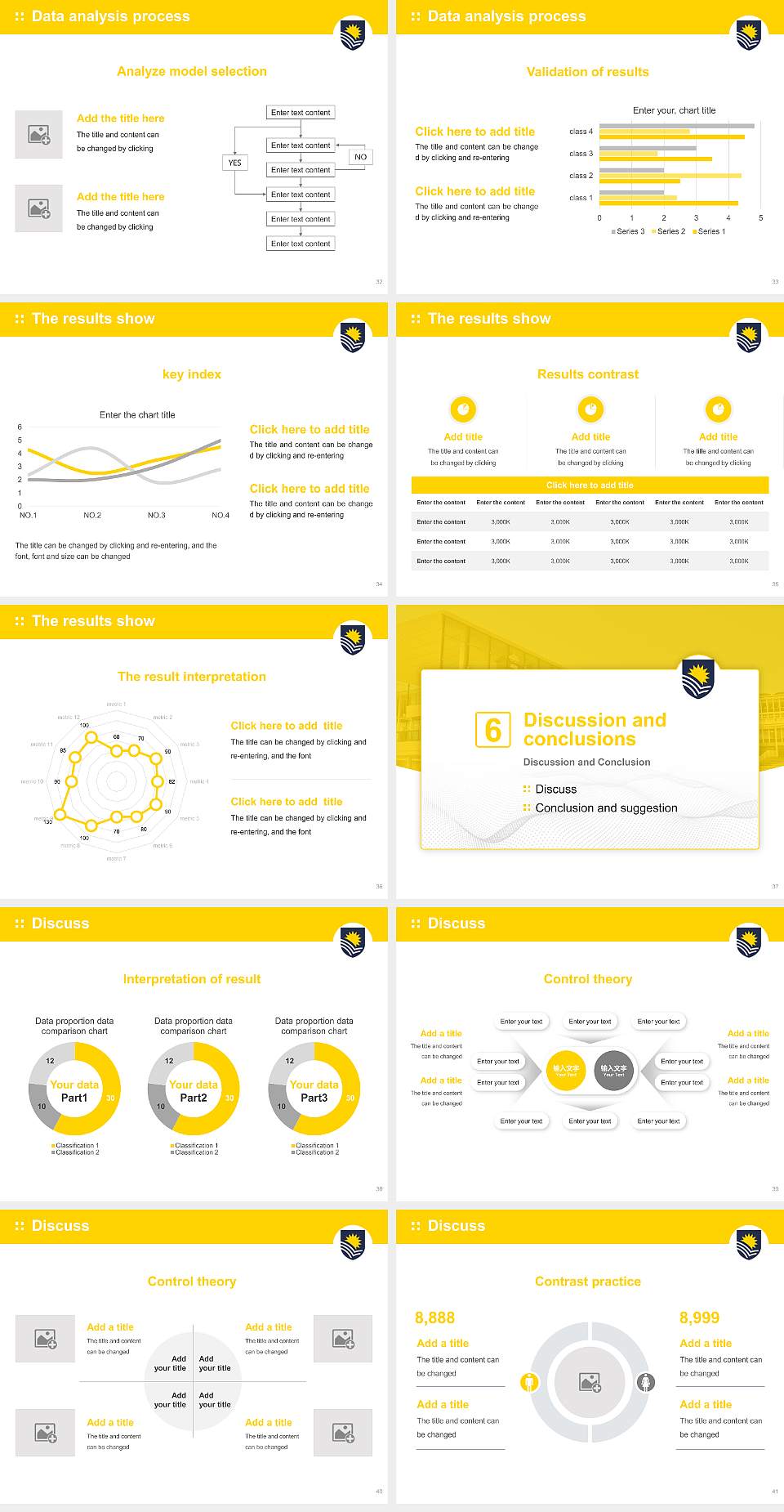 Flinders University Graduation Thesis Defense PPT Template4:3 ratio PPT effect preview image5