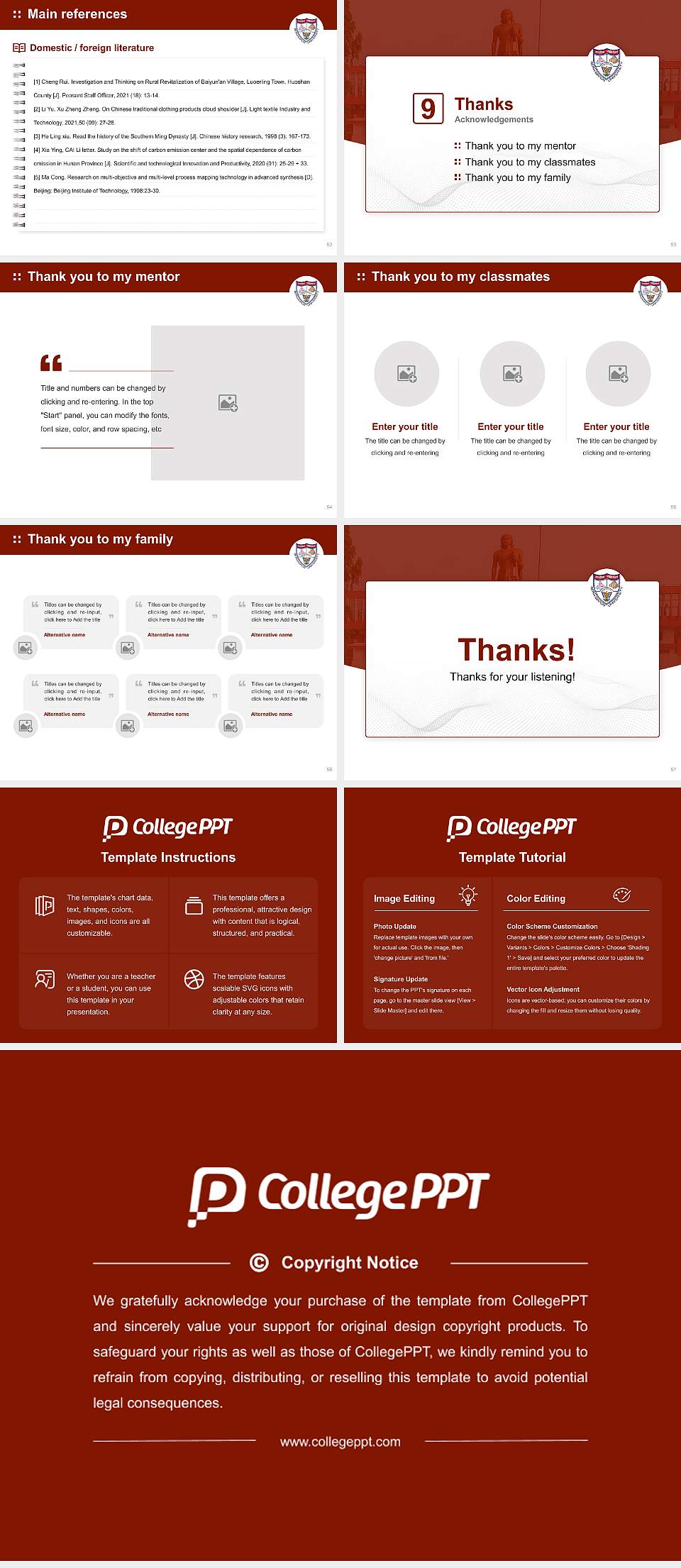 Berhampur University Graduation Thesis Defense PPT Template4:3 ratio PPT effect preview image7