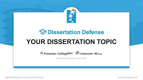 Azim Premji University Graduation Thesis Defense PPT Template
