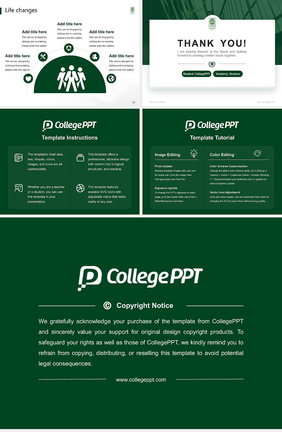 Al-Falah University National Scholarship Defense PPT Template4:3 ratio PPT effect preview image4