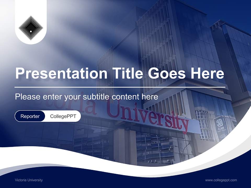Victoria University Lecture Sharing and Networking Event PPT Template4:3 ratio PPT effect preview image4