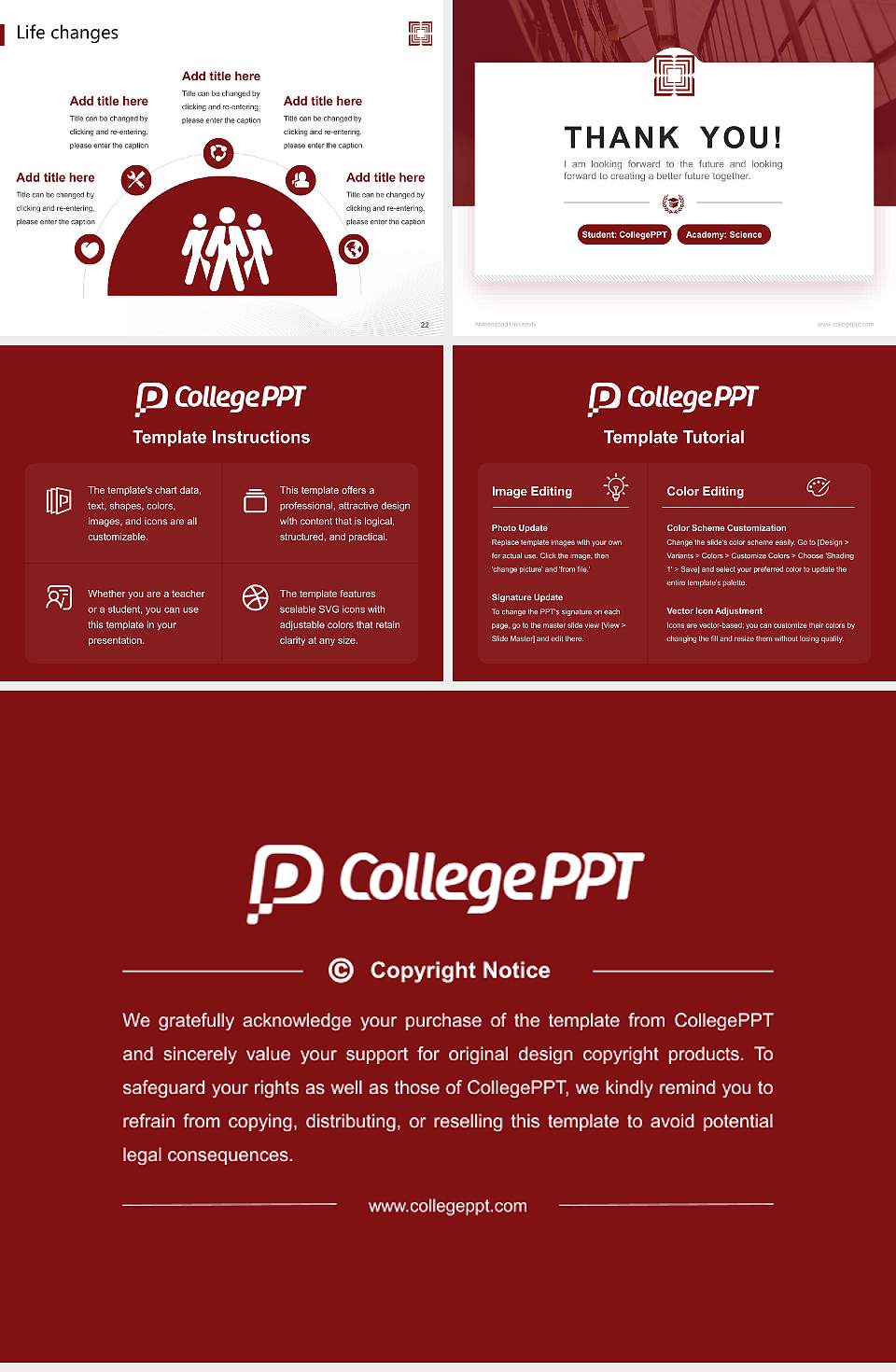 Ahmedabad University National Scholarship Defense PPT Template4:3 ratio PPT effect preview image4