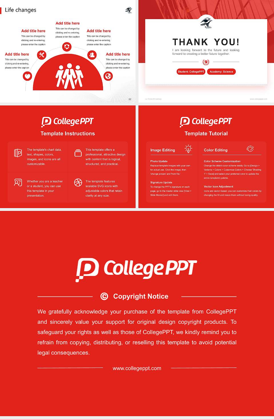 La Trobe University National Scholarship Defense PPT Template4:3 ratio PPT effect preview image4