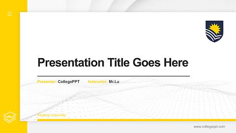 Flinders University Thesis Proposal/Graduation Defense PPT Template