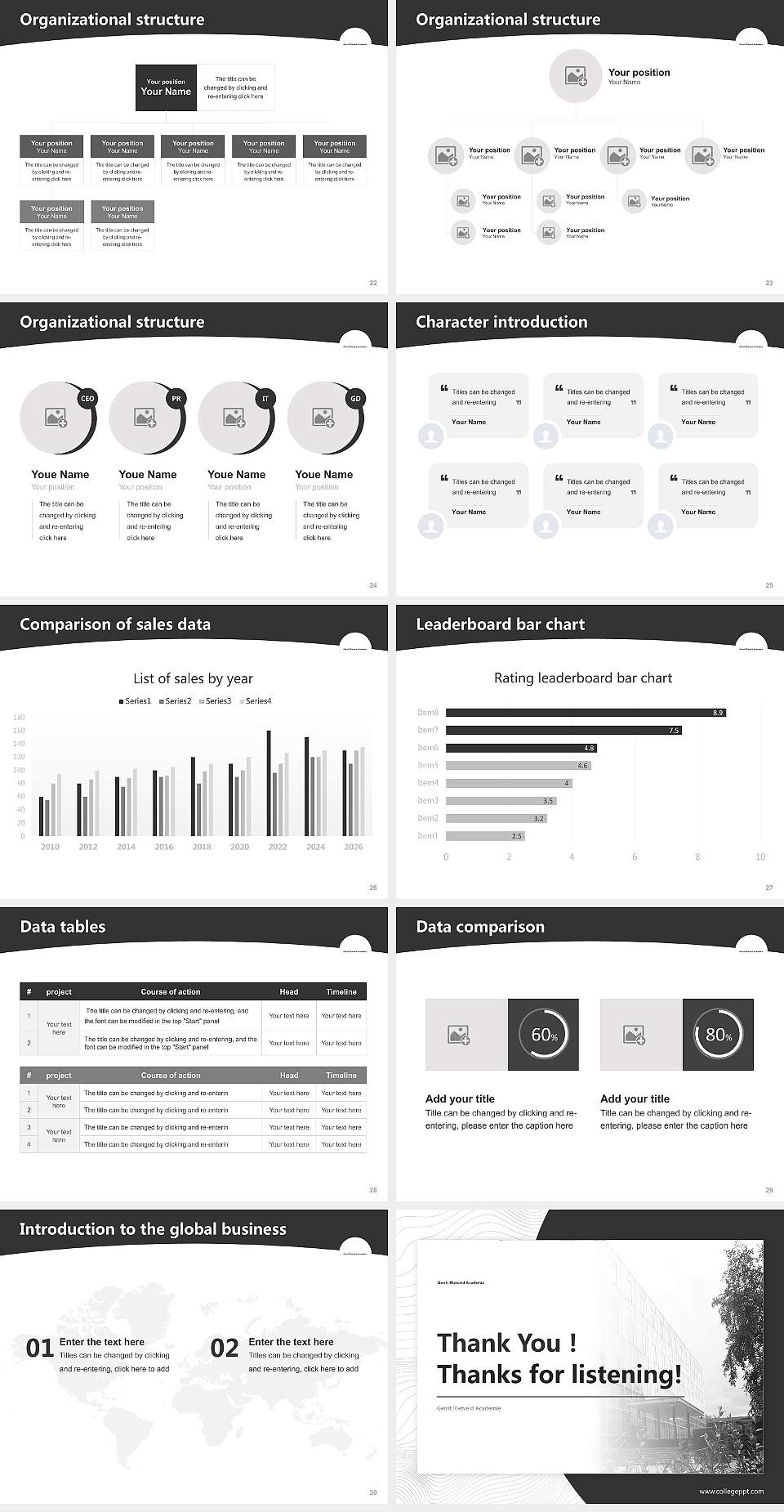 Gerrit Rietveld Academie Academic Presentation/Research Findings Report PPT Template4:3 ratio PPT effect preview image4