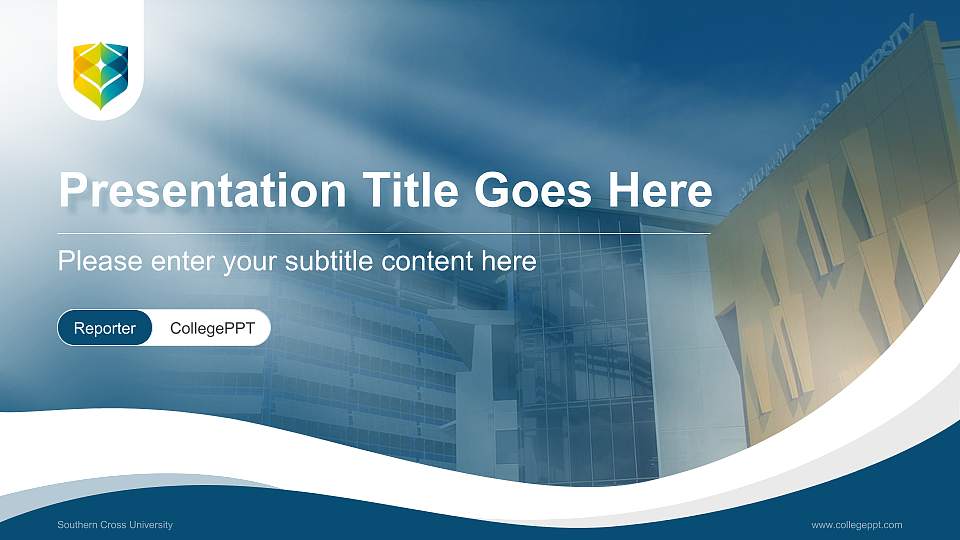 Southern Cross University Lecture Sharing and Networking Event PPT Template16:9 ratio PPT effect preview image