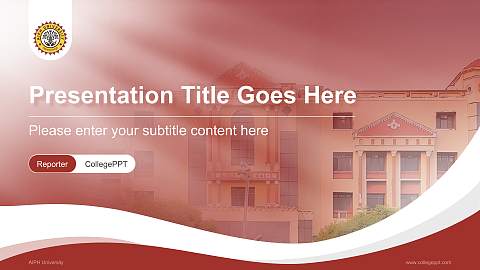 AIPH University Lecture Sharing and Networking Event PPT Template