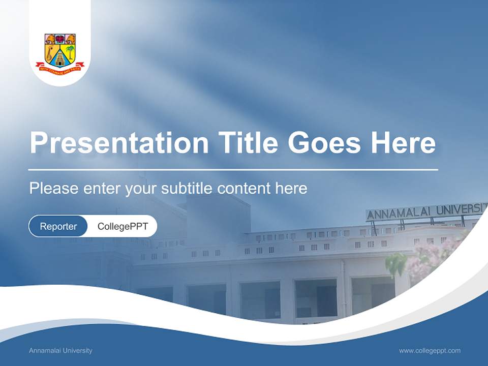 Annamalai University Lecture Sharing and Networking Event PPT Template4:3 ratio PPT effect preview image4