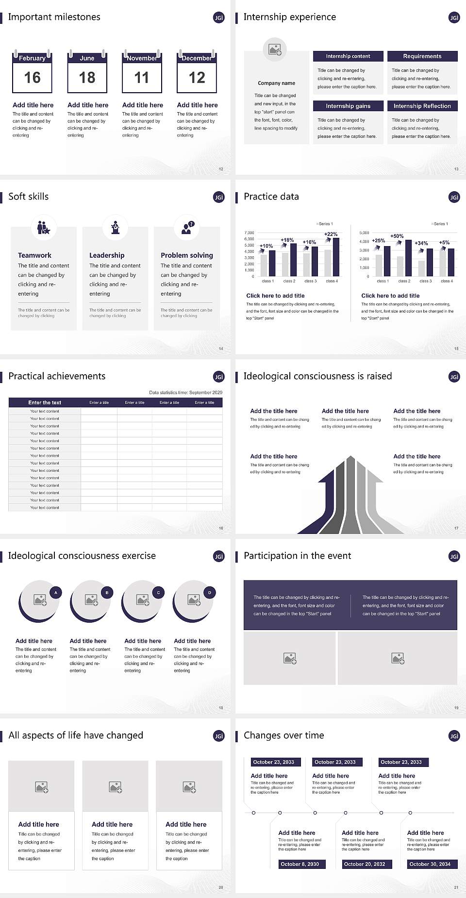 ARKA Jain University National Scholarship Defense PPT Template4:3 ratio PPT effect preview image3