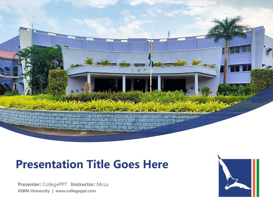 ASBM University Course/Courseware Creation PPT Template4:3 ratio PPT effect preview image5