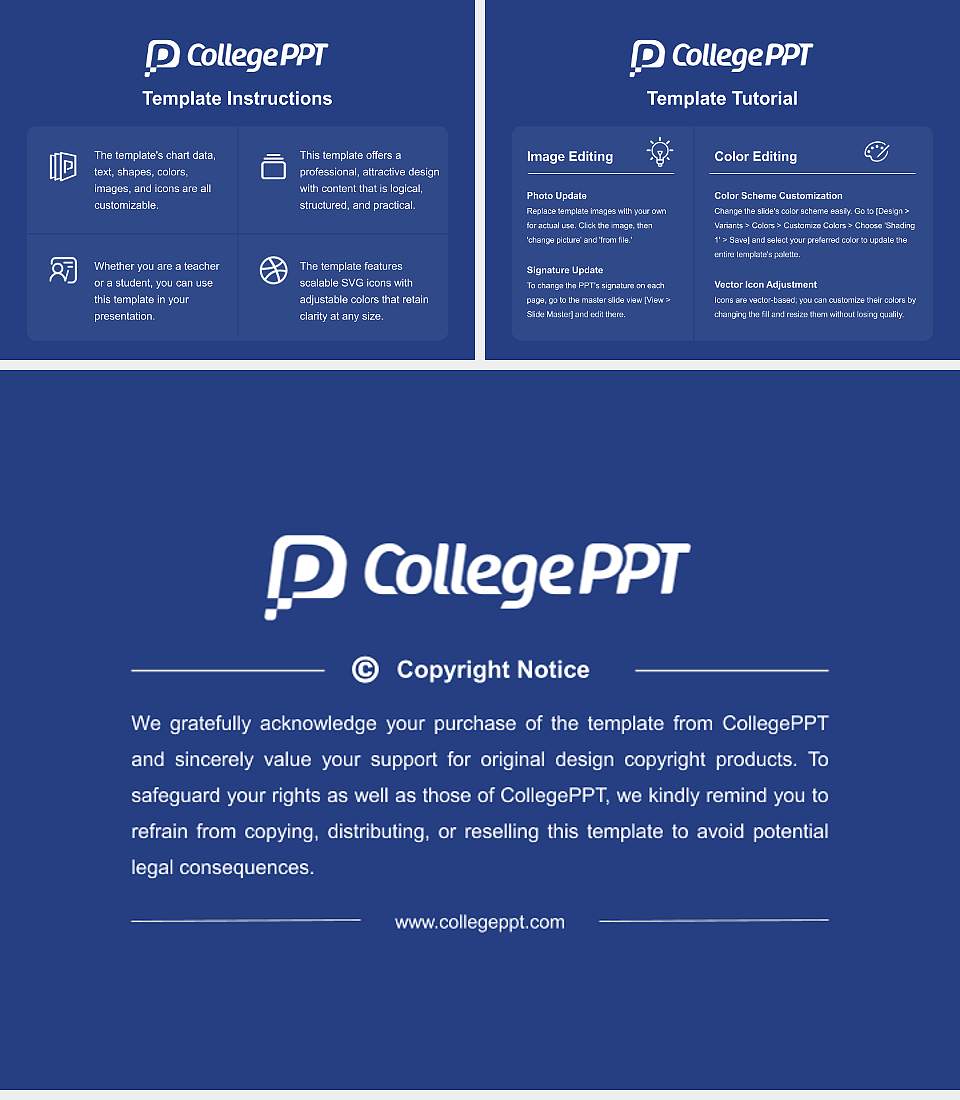 ASBM University Course/Courseware Creation PPT Template4:3 ratio PPT effect preview image5