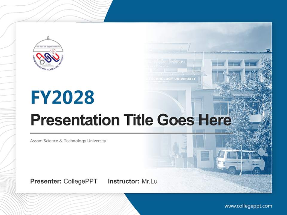 Assam Science & Technology University Academic Presentation/Research Findings Report PPT Template4:3 ratio PPT effect preview image5
