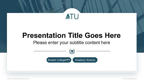 Atlantic Technological University National Scholarship Defense PPT Template