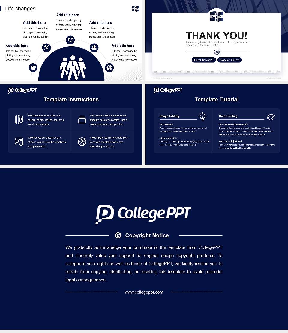 Federation University Australia National Scholarship Defense PPT Template16:9 ratio PPT effect preview image4