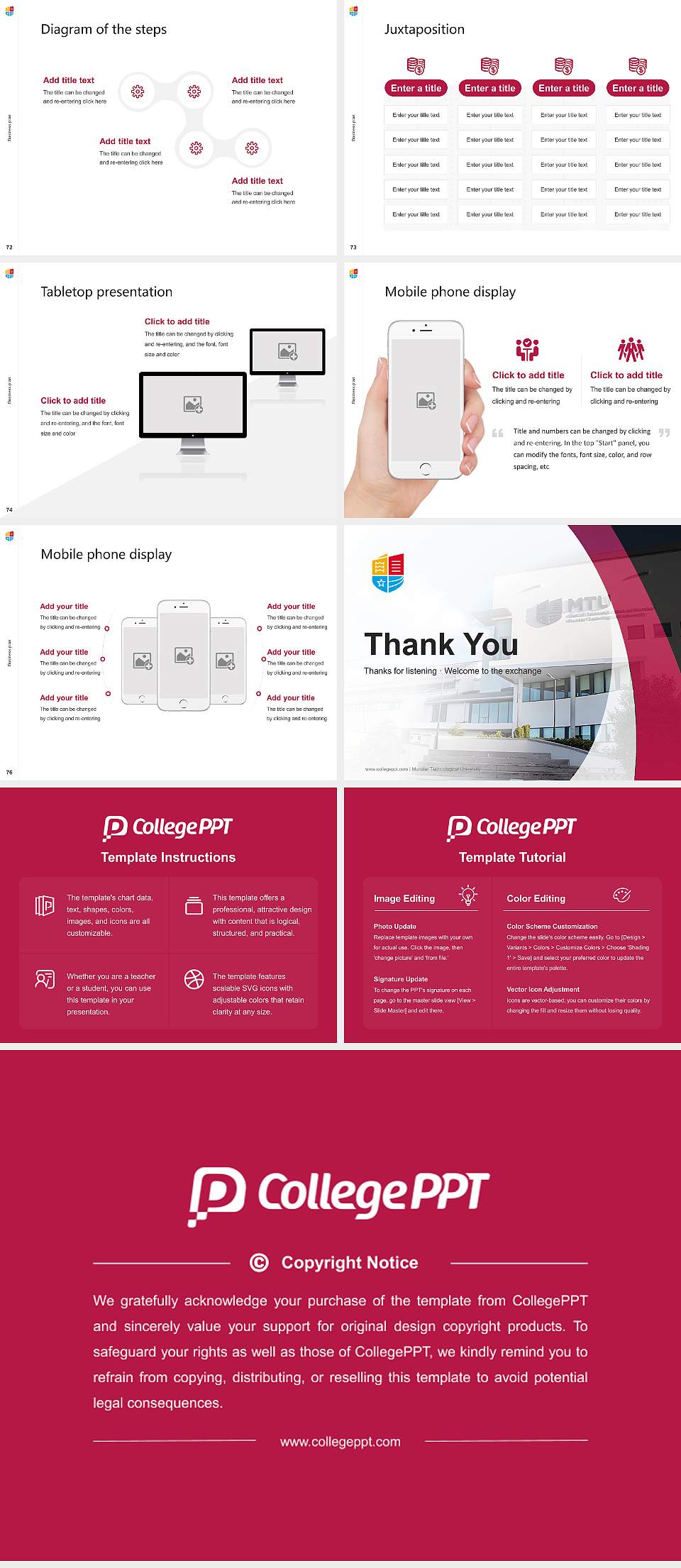 Munster Technological University Competition/Entrepreneurship Contest PPT Template4:3 ratio PPT effect preview image9
