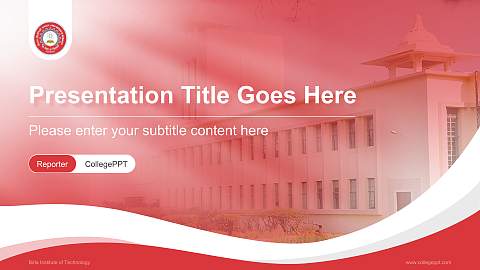 Birla Institute of Technology Lecture Sharing and Networking Event PPT Template