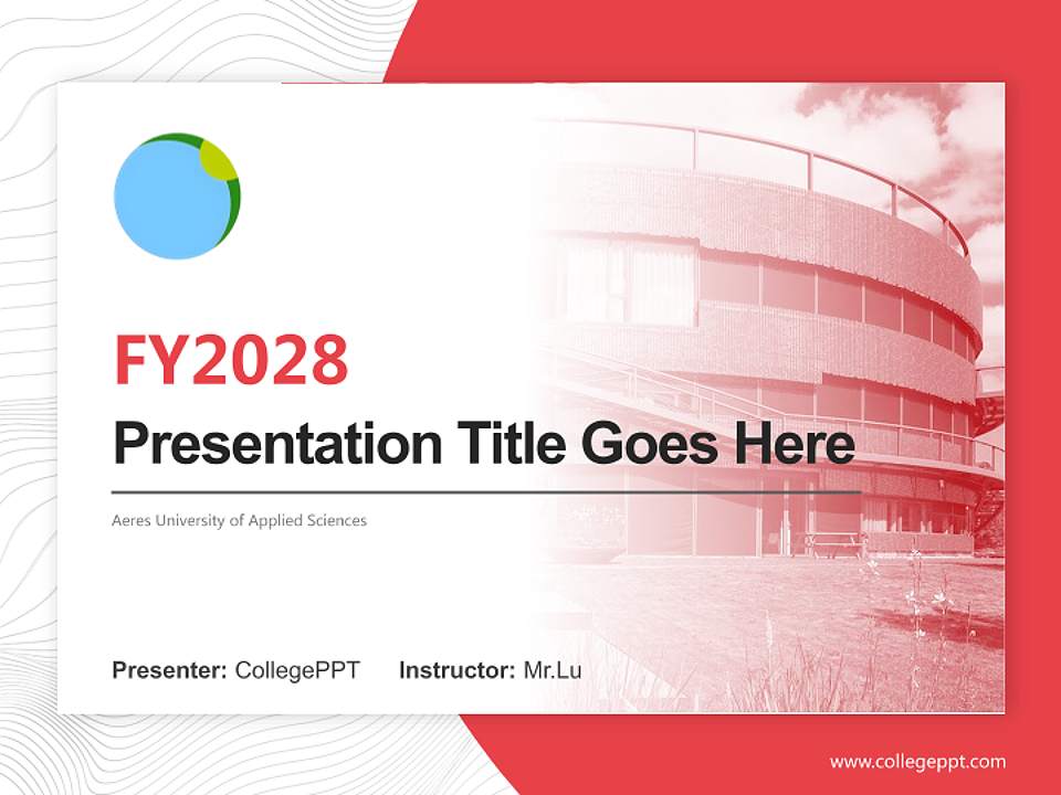 Aeres University of Applied Sciences Academic Presentation/Research Findings Report PPT Template4:3 ratio PPT effect preview image5