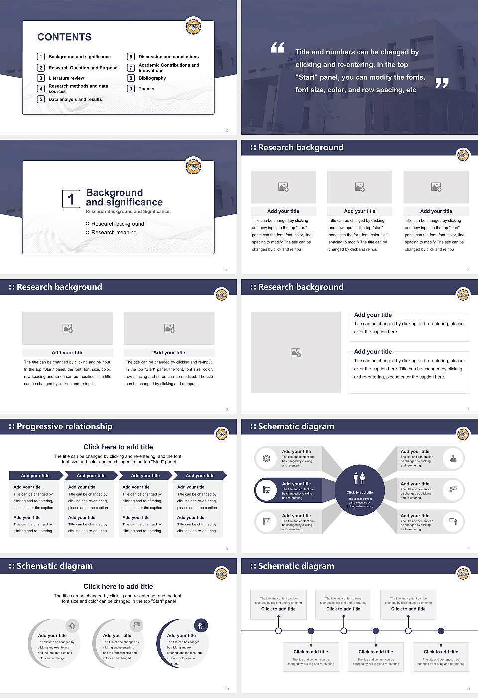 AURO University of Hospitality and Management Graduation Thesis Defense PPT Template16:9 ratio PPT effect preview image2