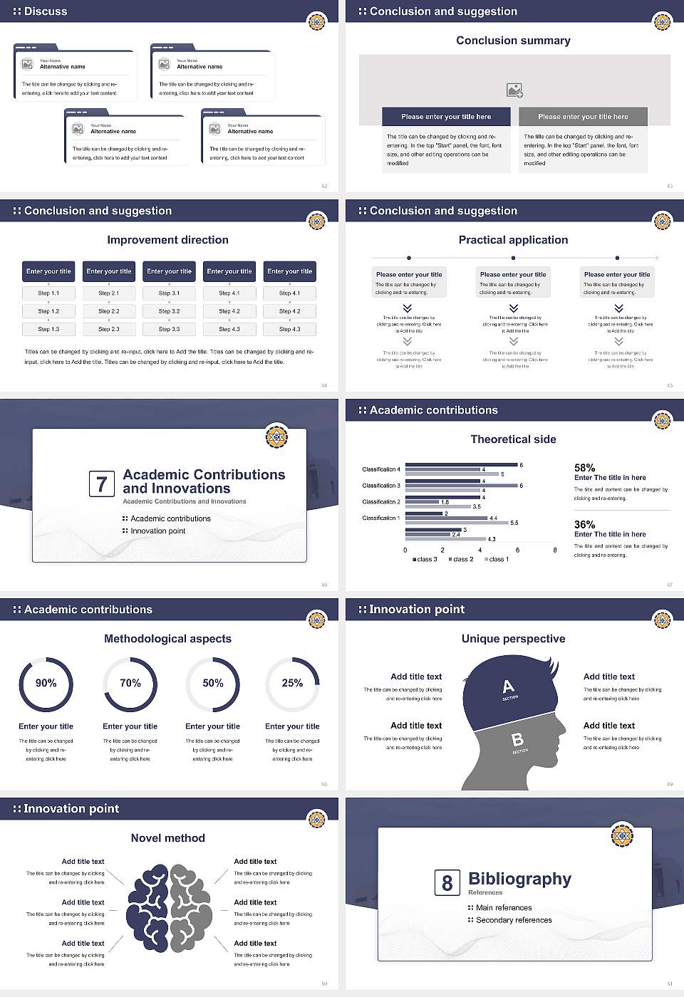 AURO University of Hospitality and Management Graduation Thesis Defense PPT Template16:9 ratio PPT effect preview image6