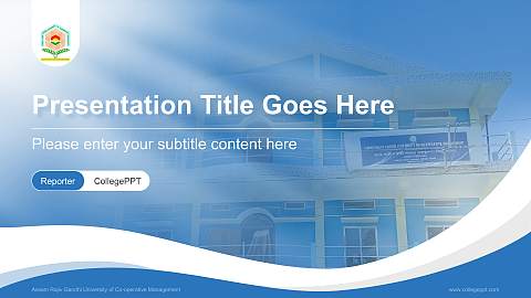 Assam Rajiv Gandhi University of Co-operative Management Lecture Sharing and Networking Event PPT Template