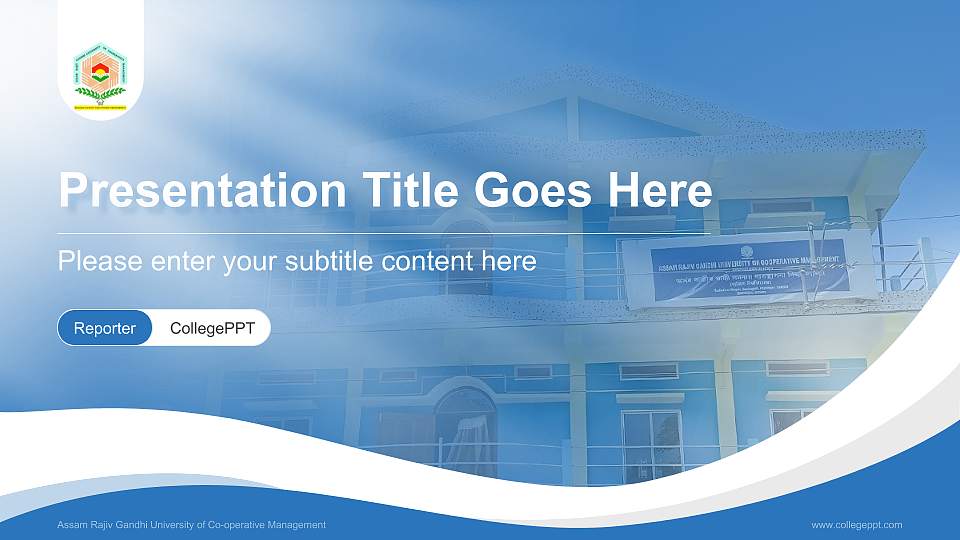 Assam Rajiv Gandhi University of Co-operative Management Lecture Sharing and Networking Event PPT Template16:9 ratio PPT effect preview image