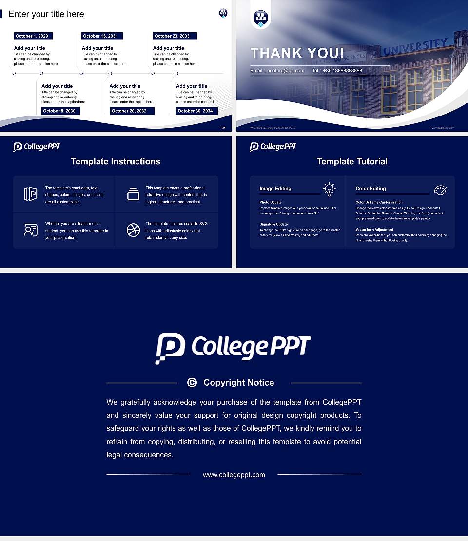 Wittenborg University of Applied Sciences Lecture Sharing and Networking Event PPT Template16:9 ratio PPT effect preview image4