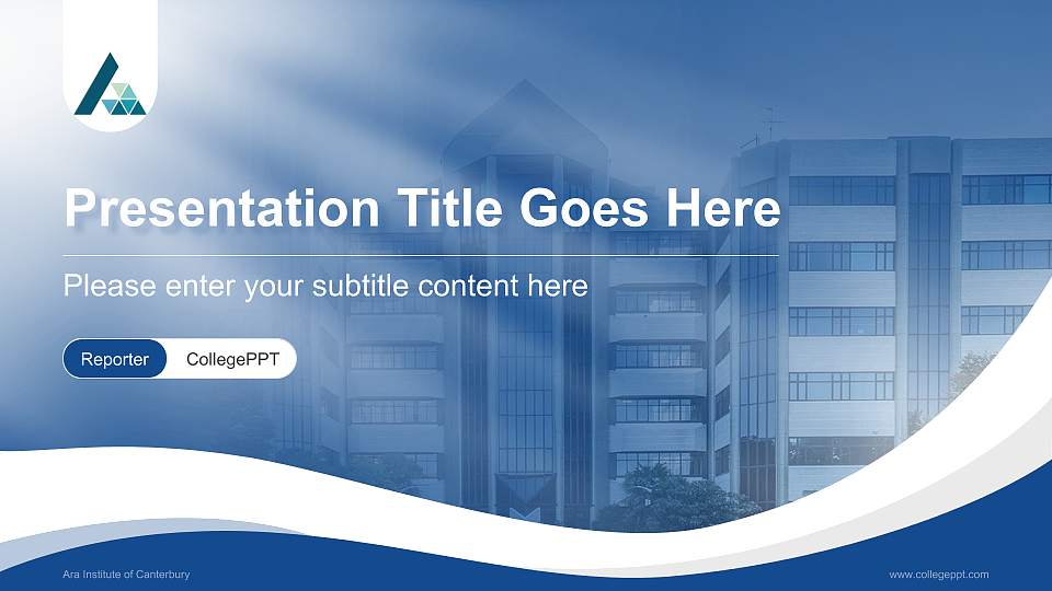 Ara Institute of Canterbury Lecture Sharing and Networking Event PPT Template16:9 ratio PPT effect preview image