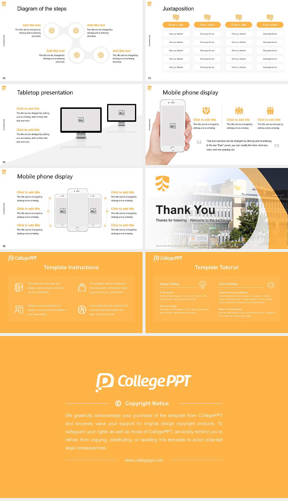University of Southern Queensland Competition/Entrepreneurship Contest PPT Template16:9 ratio PPT effect preview image9