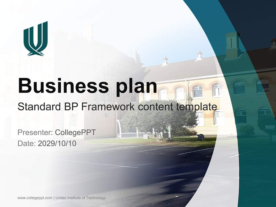 Unitec Institute of Technology Competition/Entrepreneurship Contest PPT Template4:3 ratio PPT effect preview image9