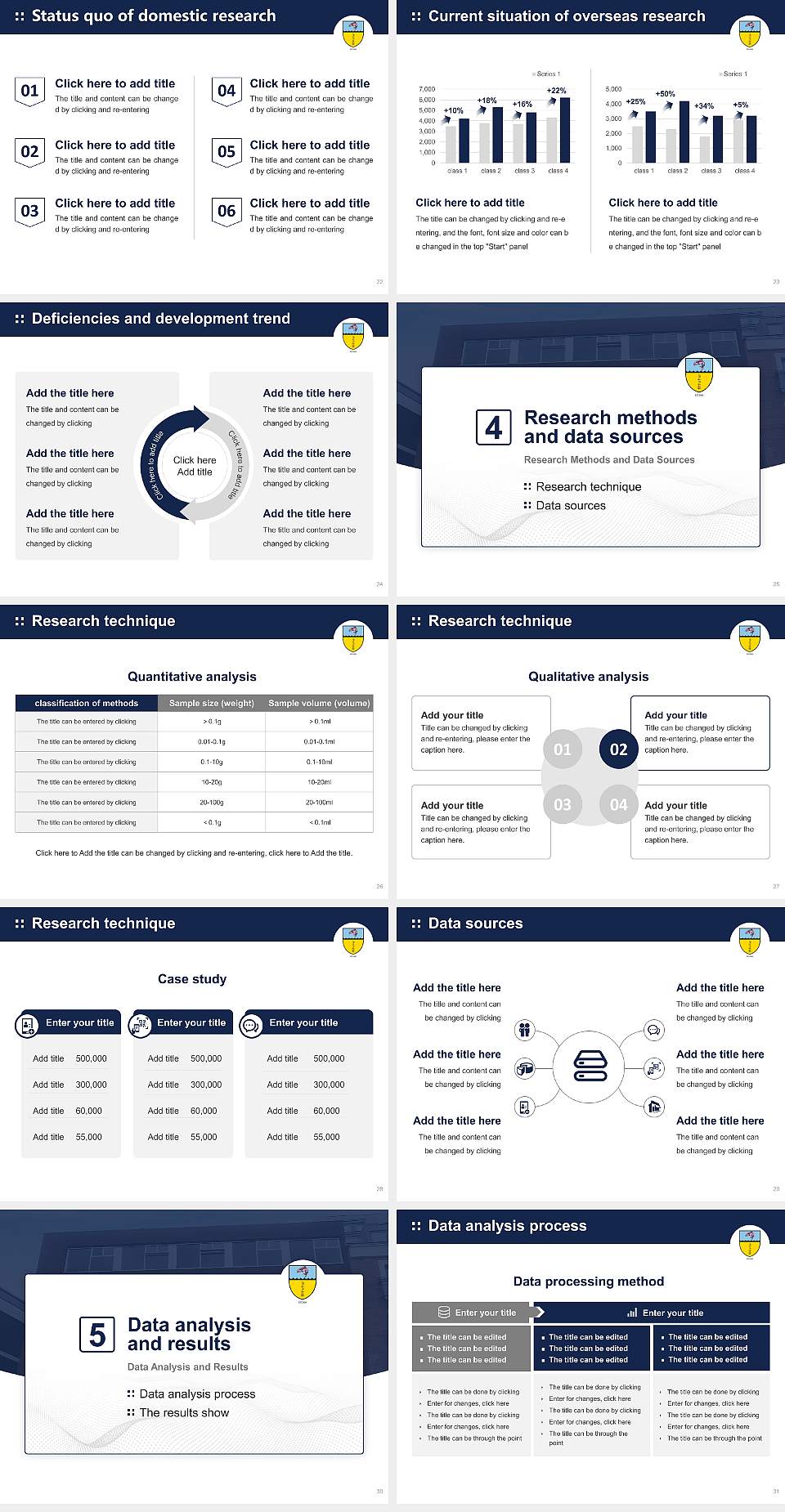 Hibernia College Graduation Thesis Defense PPT Template4:3 ratio PPT effect preview image4