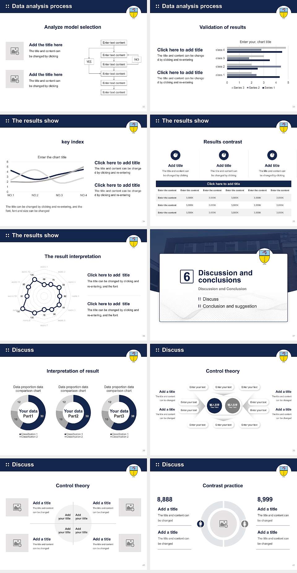 Hibernia College Graduation Thesis Defense PPT Template4:3 ratio PPT effect preview image5