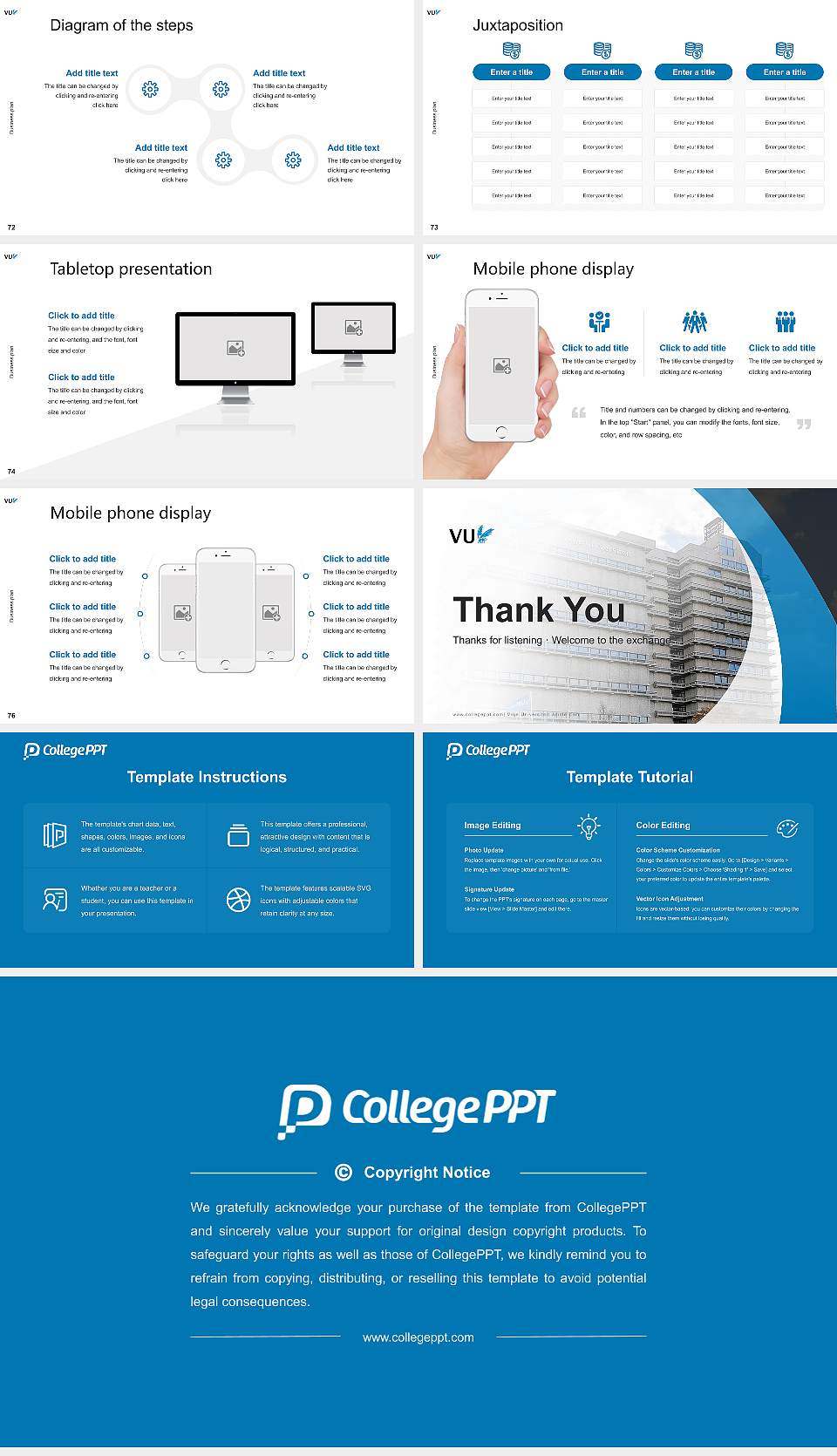 Vrije Universiteit Amsterdam Competition/Entrepreneurship Contest PPT Template16:9 ratio PPT effect preview image9