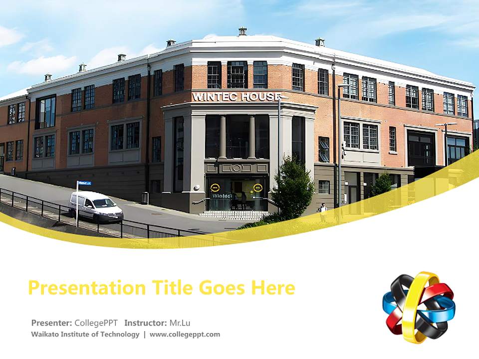 Waikato Institute of Technology Course/Courseware Creation PPT Template4:3 ratio PPT effect preview image5