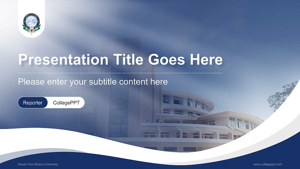 Assam Don Bosco University Lecture Sharing and Networking Event PPT Template16:9 ratio PPT effect preview image