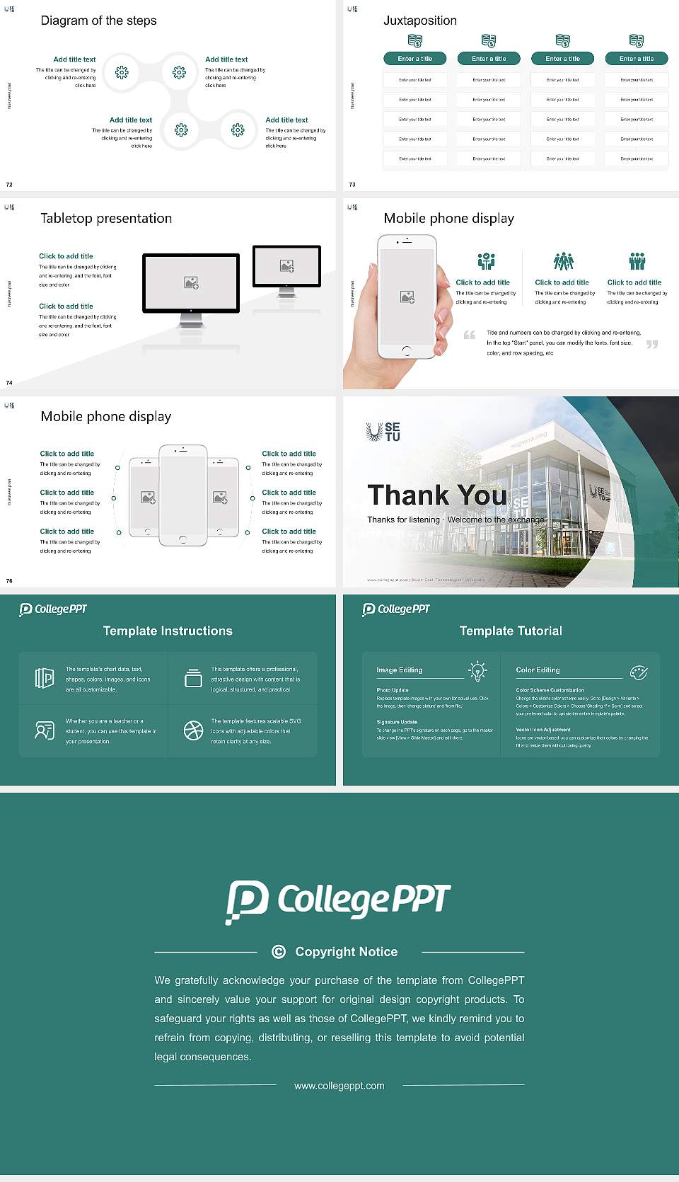 South East Technological University Competition/Entrepreneurship Contest PPT Template16:9 ratio PPT effect preview image9
