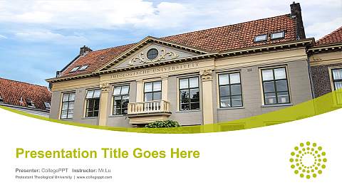 Protestant Theological University Course/Courseware Creation PPT Template