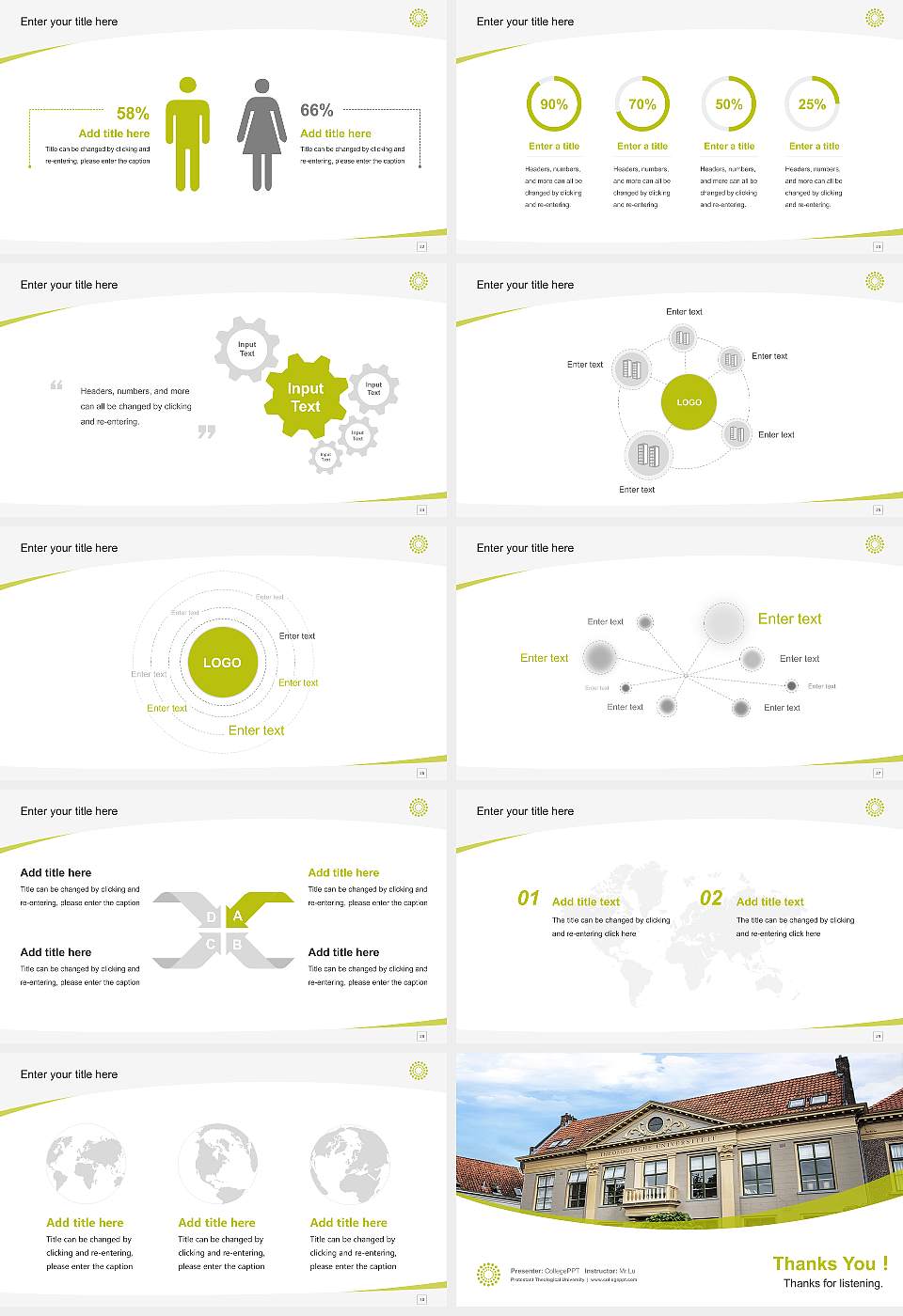 Protestant Theological University Course/Courseware Creation PPT Template16:9 ratio PPT effect preview image4