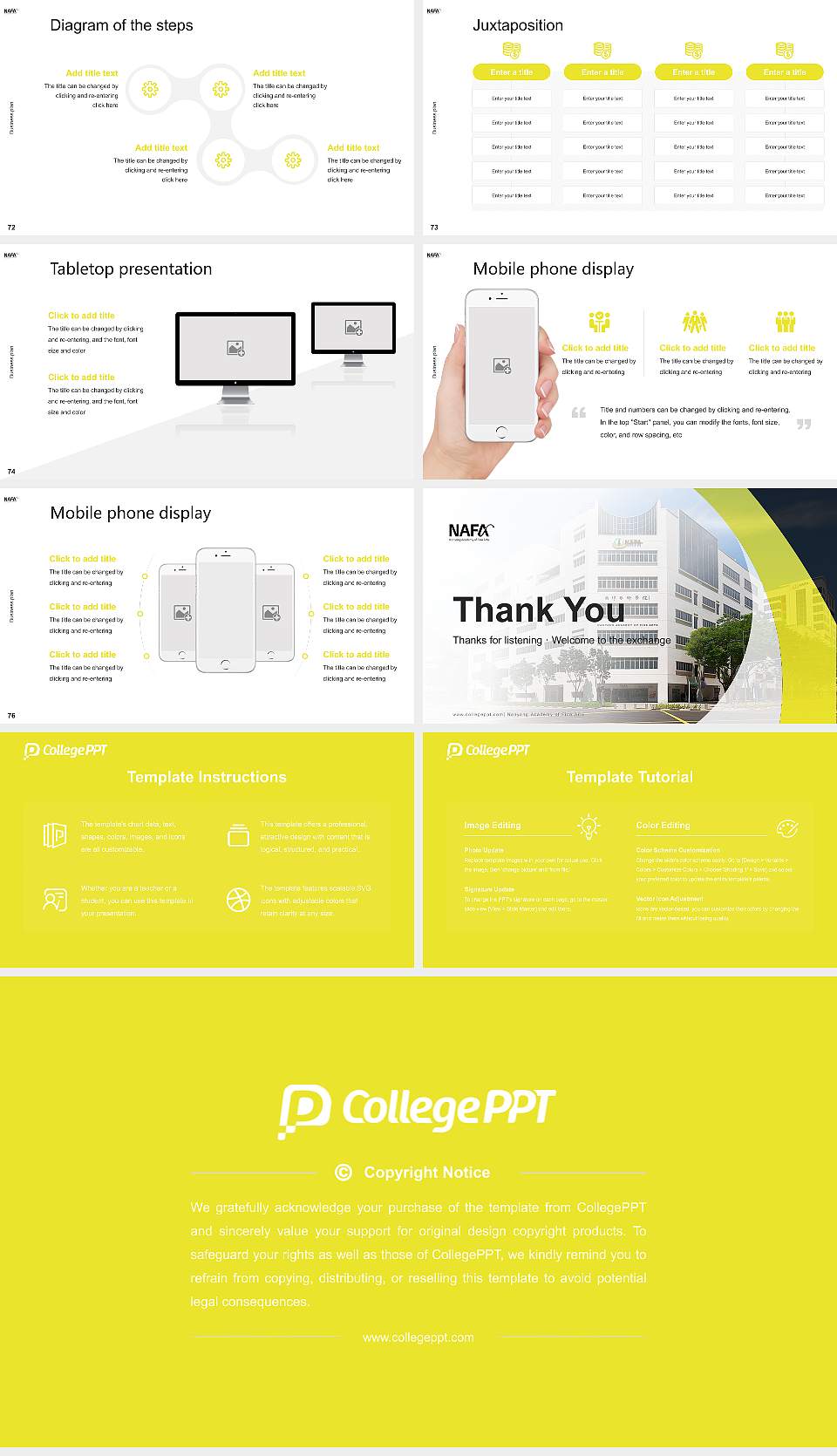 Nanyang Academy of Fine Arts Competition/Entrepreneurship Contest PPT Template16:9 ratio PPT effect preview image9