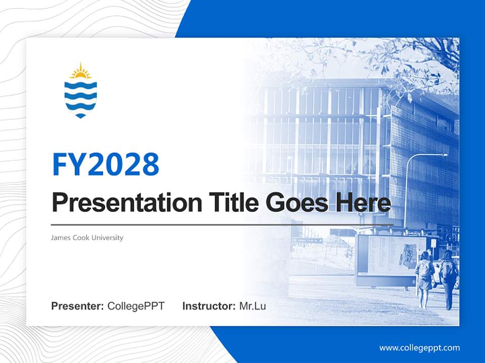 James Cook University Academic Presentation/Research Findings Report PPT Template4:3 ratio PPT effect preview image5