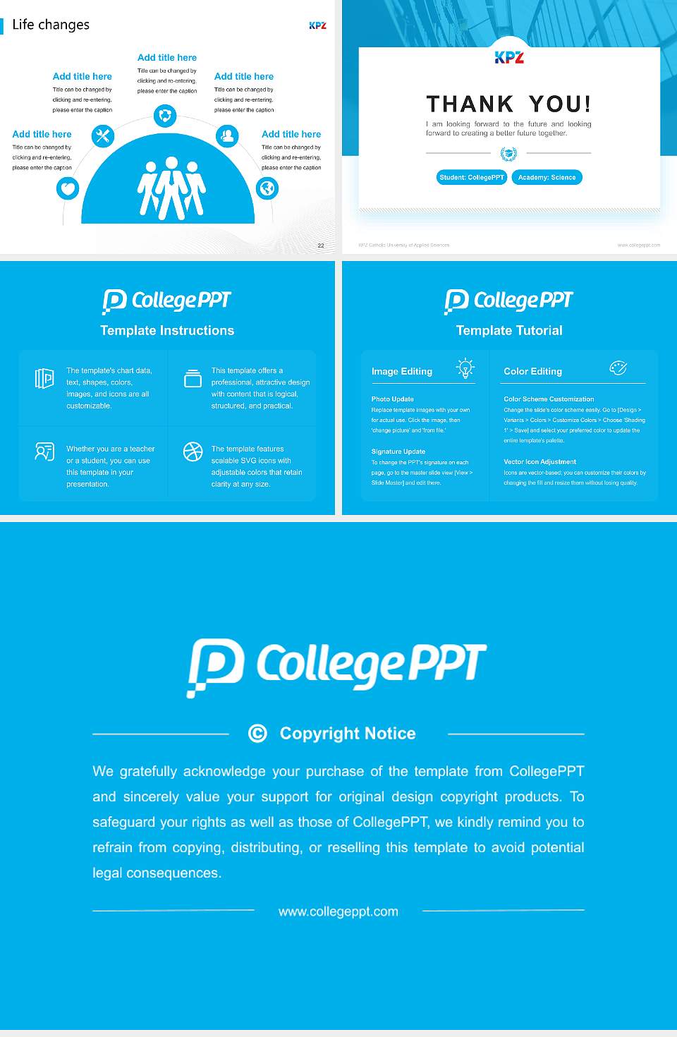 KPZ Catholic University of Applied Sciences National Scholarship Defense PPT Template4:3 ratio PPT effect preview image4