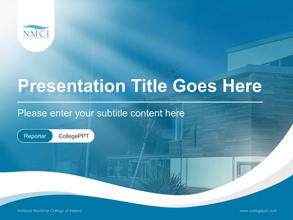 National Maritime College of Ireland Lecture Sharing and Networking Event PPT Template4:3 ratio PPT effect preview image4